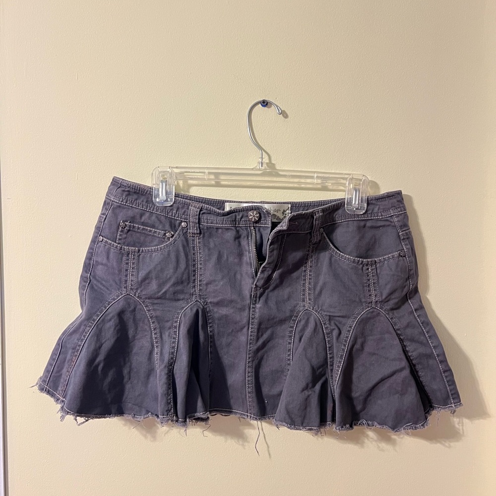 Miss Selfridge Gray Mini Skirt